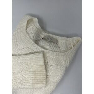 Ann Taylor Loft Women's Cottage Core knit Sweater Off White Size XL